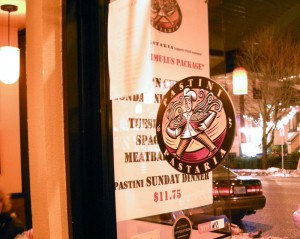Front Door of Pastini Pastaria