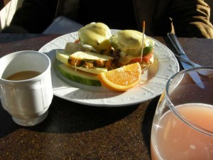 Avocado and Tomato Eggs Benedict at Francis