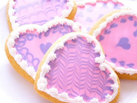 Frosted gluten-free Sugar Cookies for Valentines Day