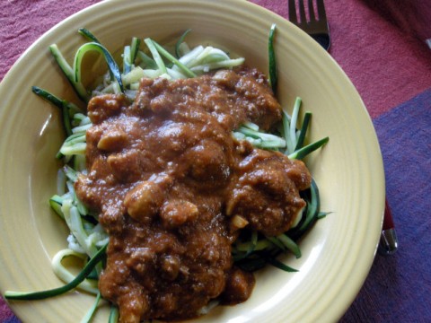 Zucchini Pasta for a Gluten Free Diet