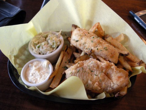 Gluten Free Fish and Chips at Virgo and Pisces