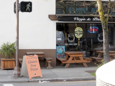 Virgo and Pisces Gluten Free Pizza Sign
