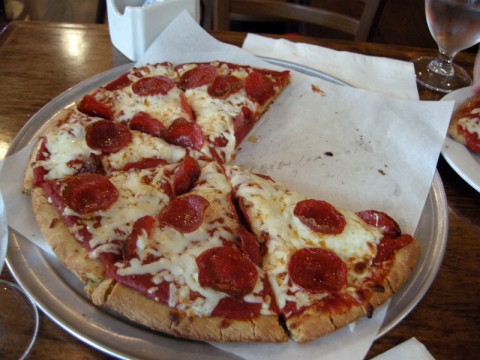 Gluten-free pizza at Virgo and Pisces