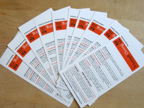 Triumph Dining Gluten-Free Rescue Cards