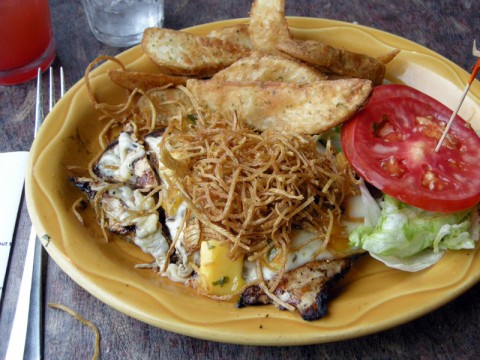 Beaches Restaurant Grilled Chicken and Fries