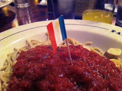 Gluten Free Flag at Pastini Pastaria