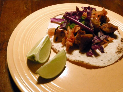 Korean-style Chicken Tacos
